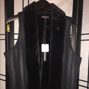 Faux fur vest
